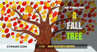 Creative Finger Painting: Crafting a Vibrant Fall Tree Masterpiece