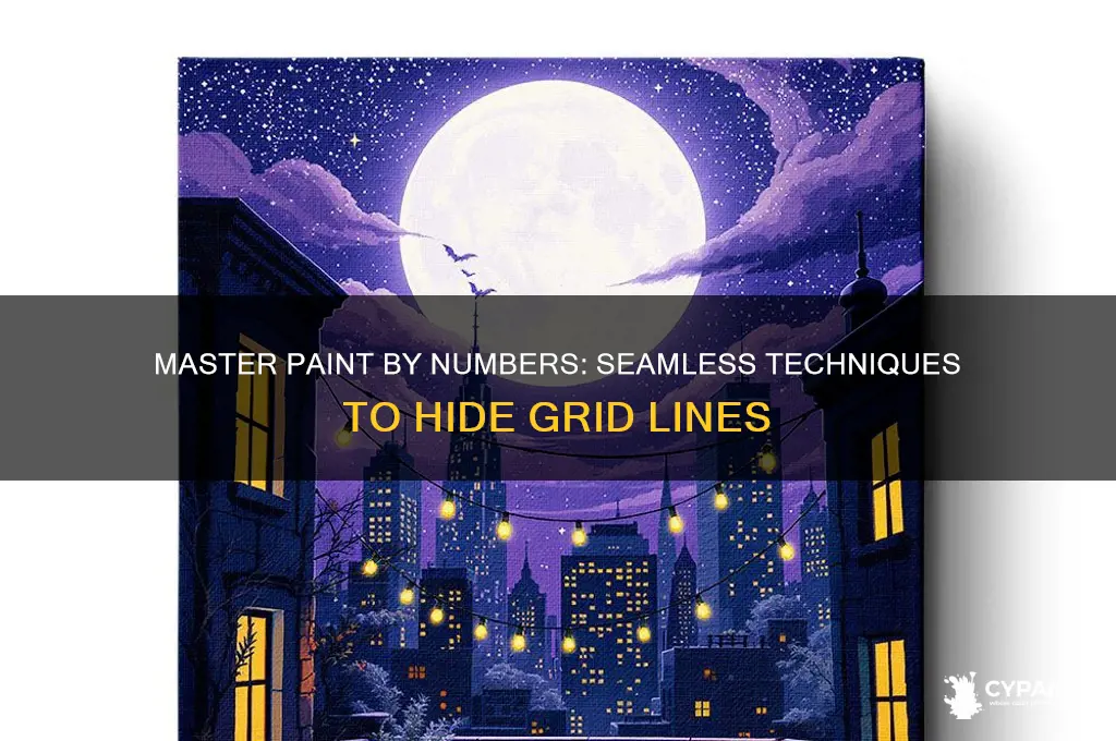 how to finish a paint by numbers without showing lines