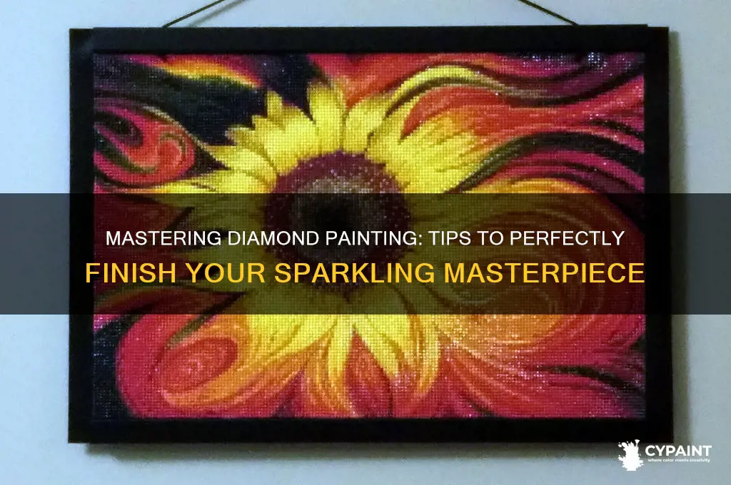 how to finish a paint with diamomds