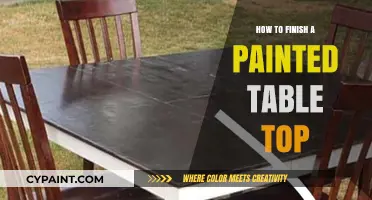 Mastering the Art of Finishing a Painted Table Top
