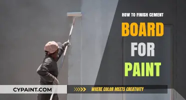 Mastering Cement Board Finishing: Prep and Paint Like a Pro