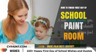 Paint Room: First Day of School Wrap-up