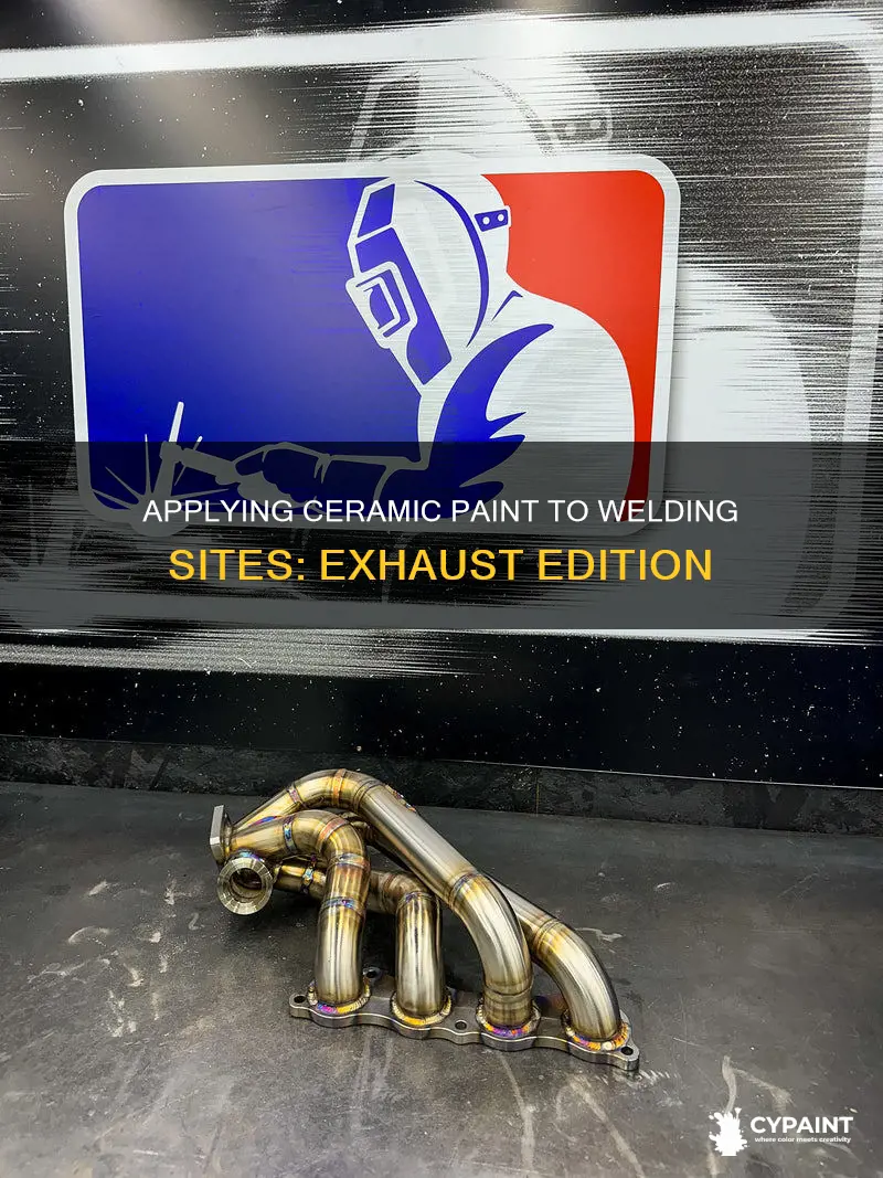 how to finish welding sites with ceramic paint exhaust