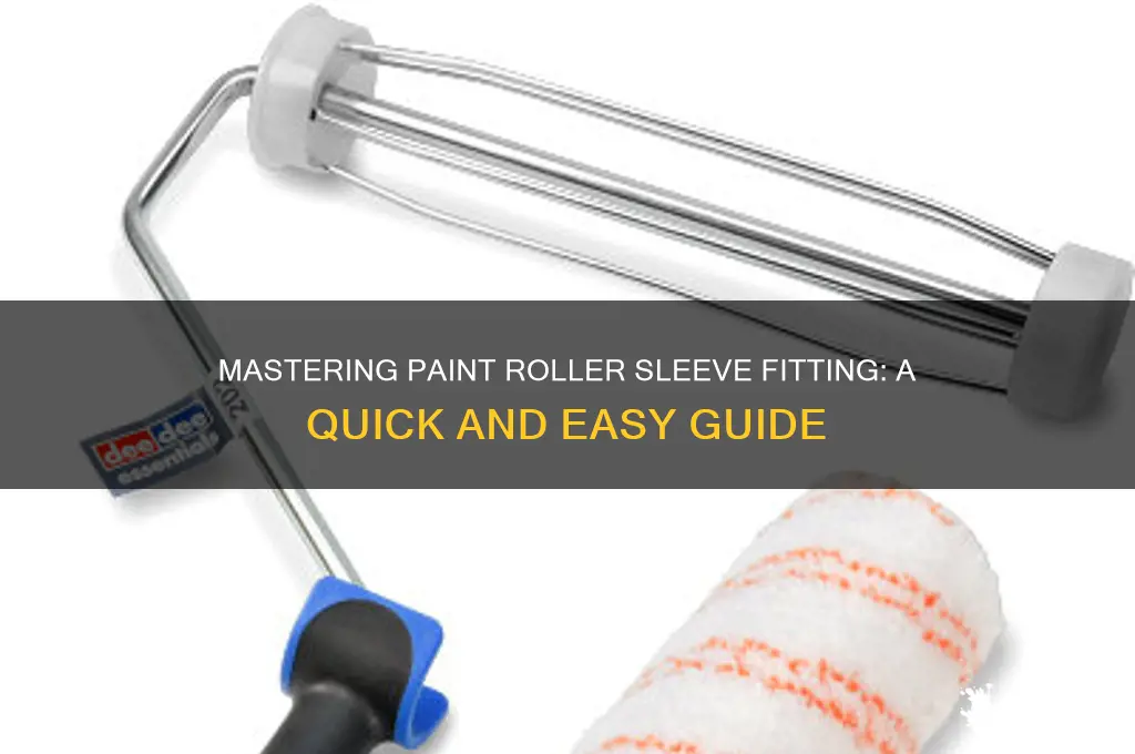 how to fit a paint roller sleeve