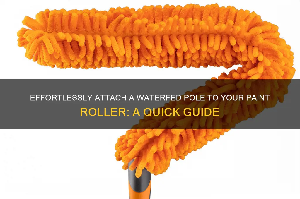 how to fit a waterfed pole on a paint roller