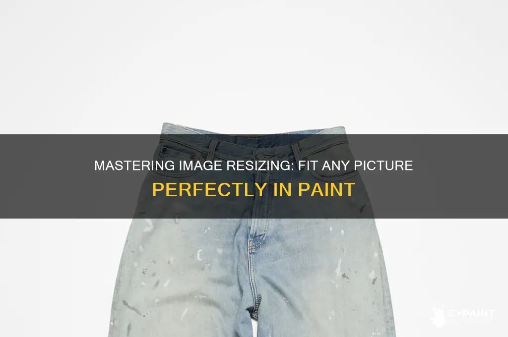 how to fit an image to a page in paint