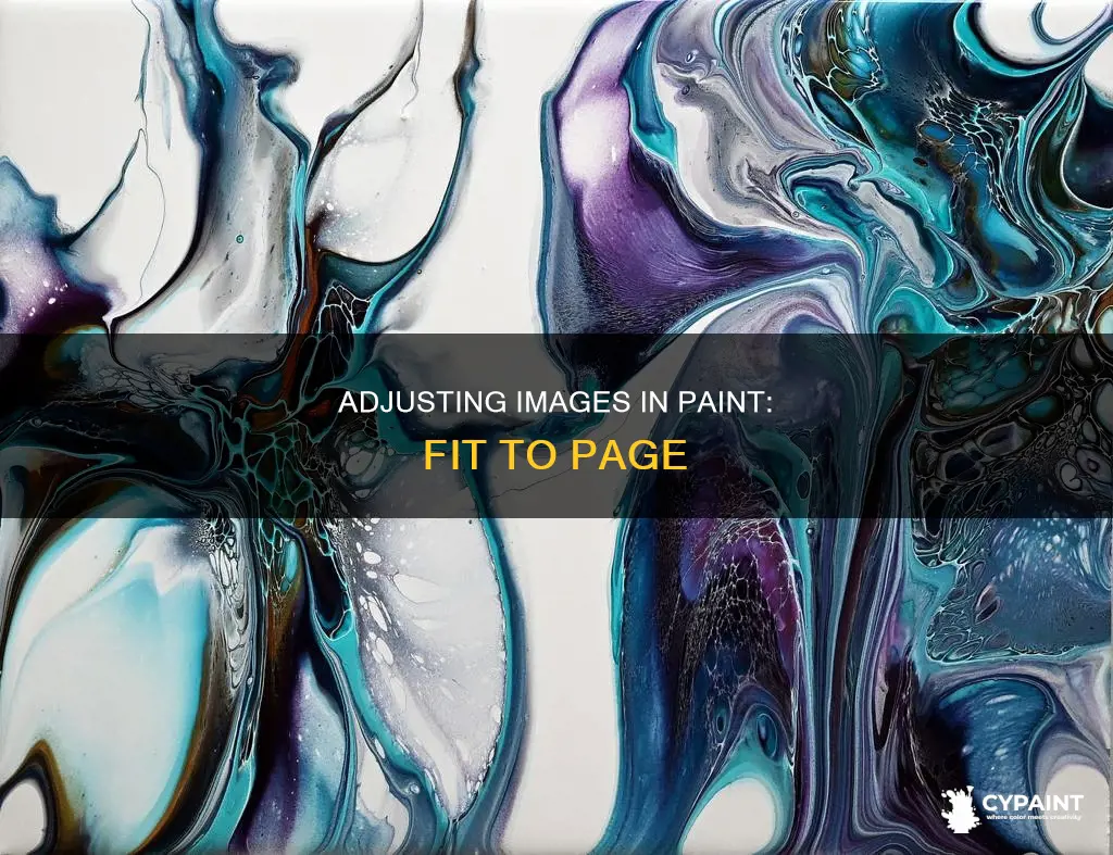 how to fit an image to page in paint