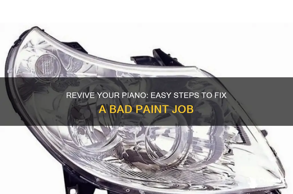 how to fix a bad paint job on a panio