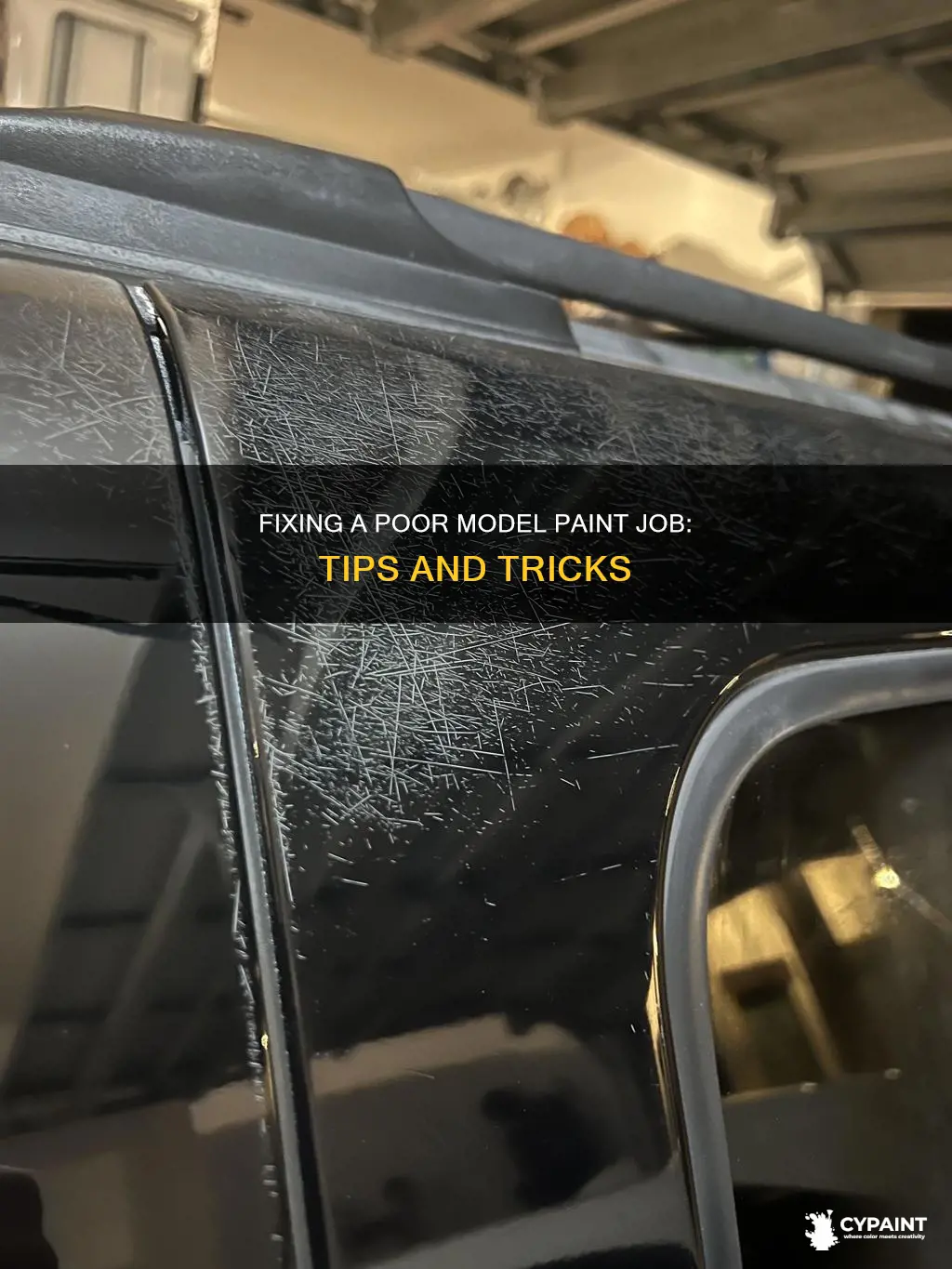 how to fix a bad paint job on model