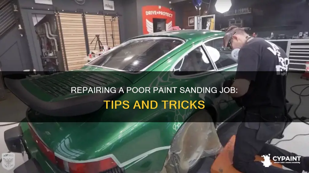 how to fix a bad sanding job after painting