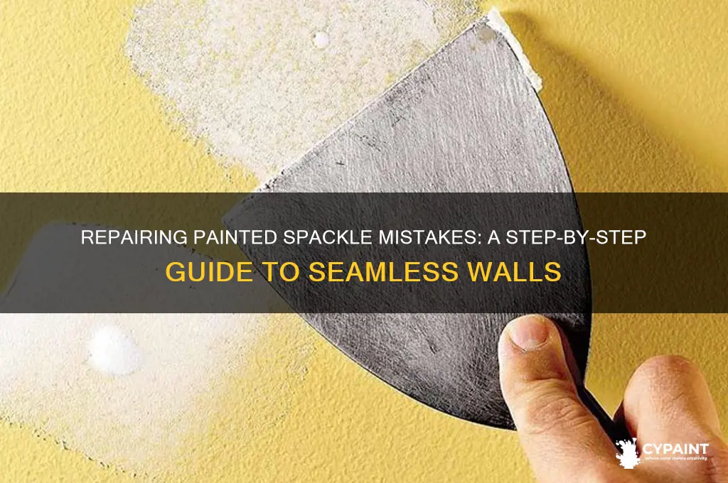 how to fix a bad spackle job that
