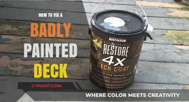 Revive Your Deck: Expert Tips to Fix a Badly Painted Surface