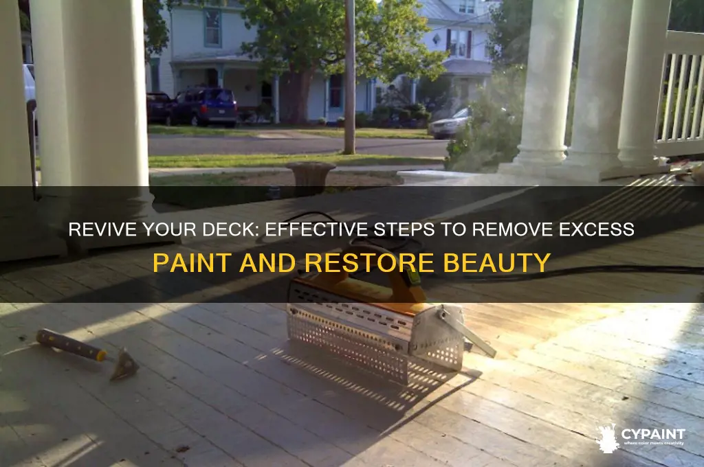 how to fix a deck that has alot of paint