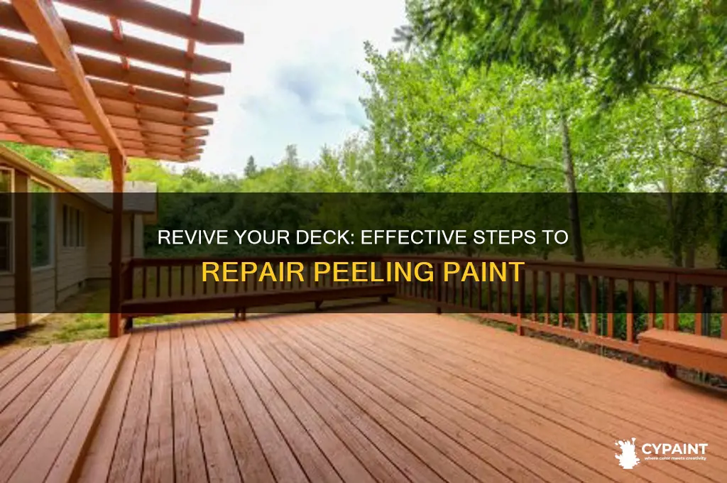 how to fix a deck with peeling paint