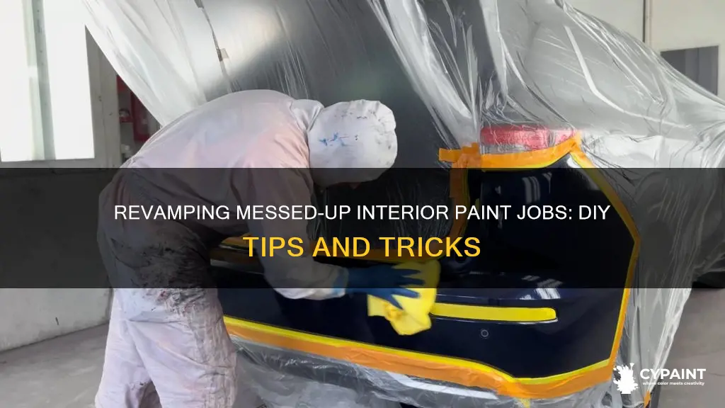 how to fix a messed up interior paint job
