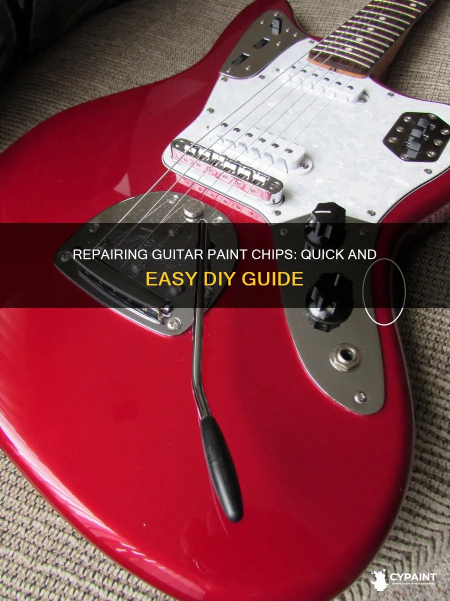 how to fix a paint chip on a guitar