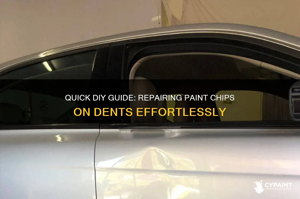 how to fix a paint chip on dent