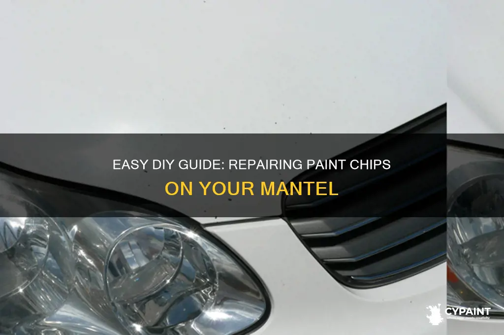 how to fix a paint chip on mantel