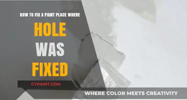 Repairing Paint Over a Fixed Hole: A Step-by-Step Guide