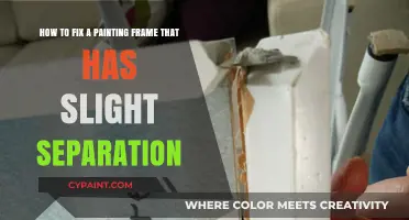 Simple Steps to Repair a Slightly Separated Painting Frame