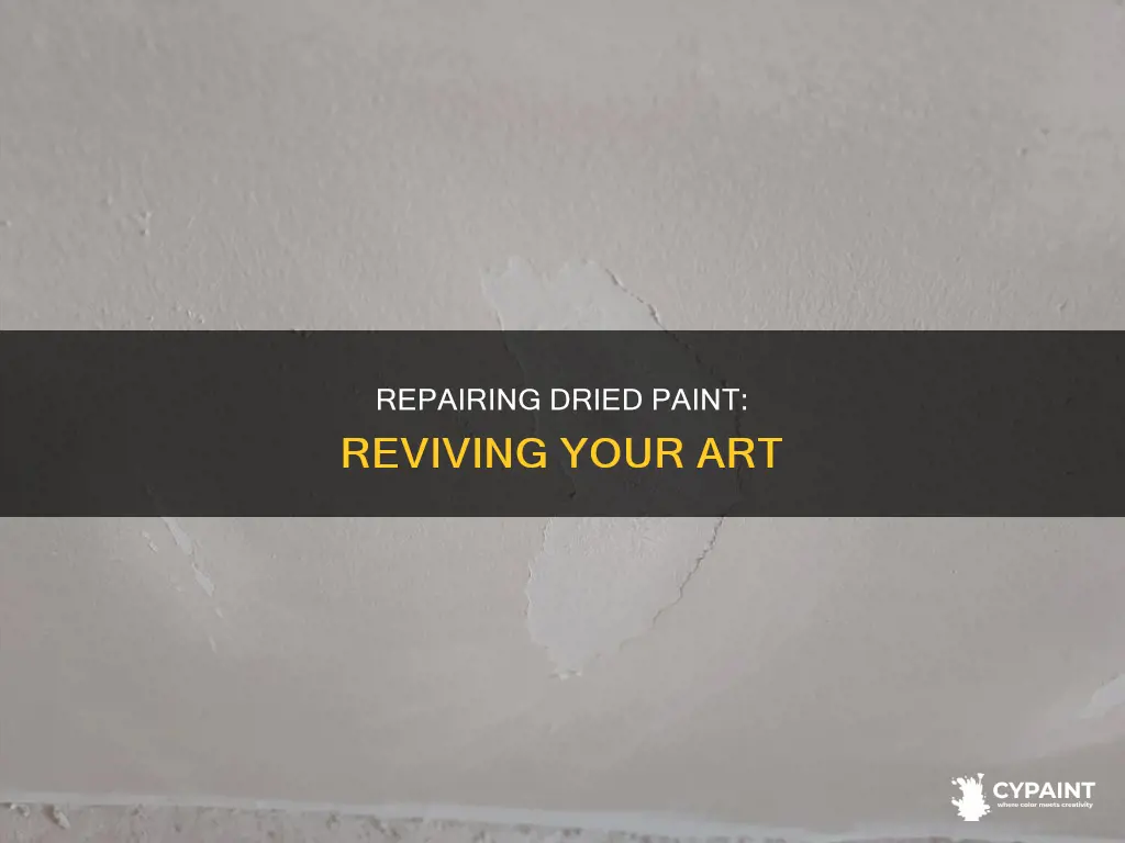 how to fix a painting that has already dried
