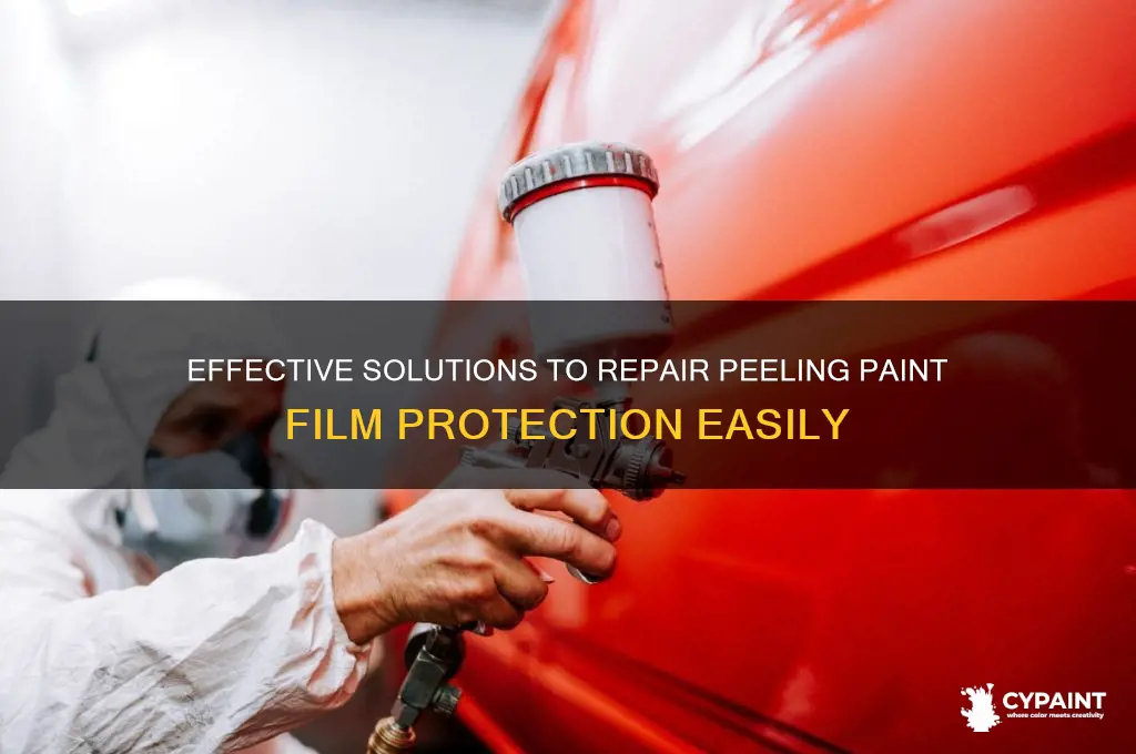 how to fix a peeling paint film protection