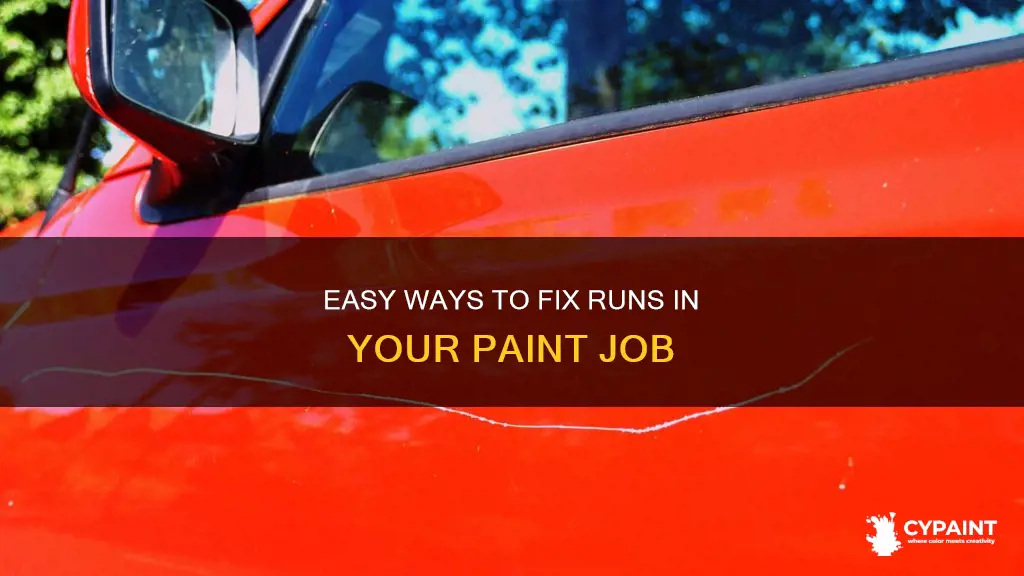 how to fix a run on a paint job