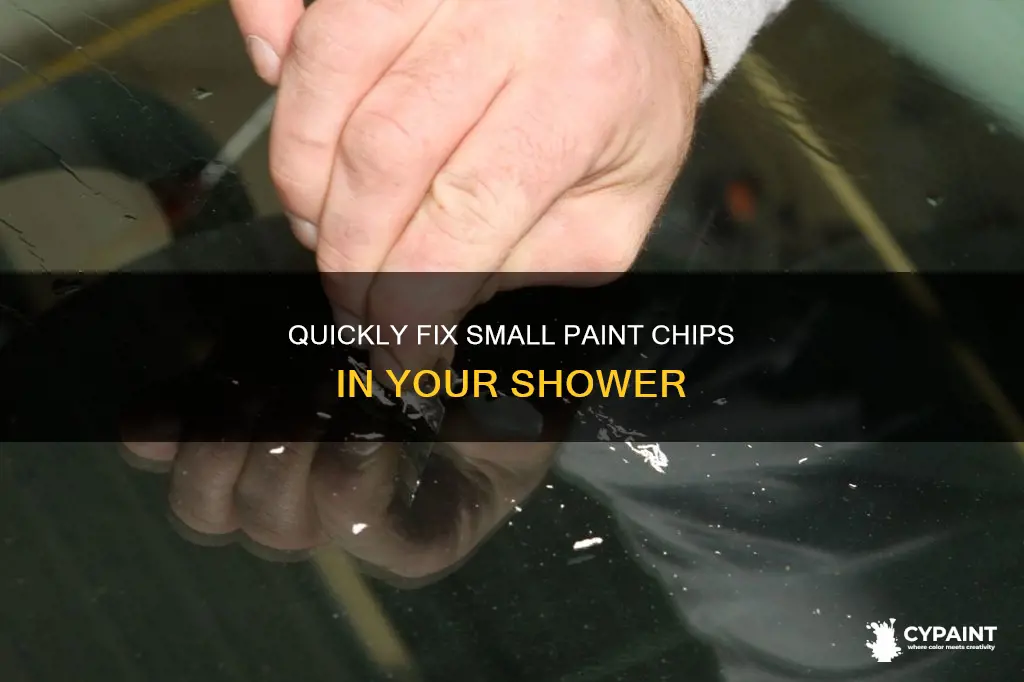 how to fix a small paint chip in shower