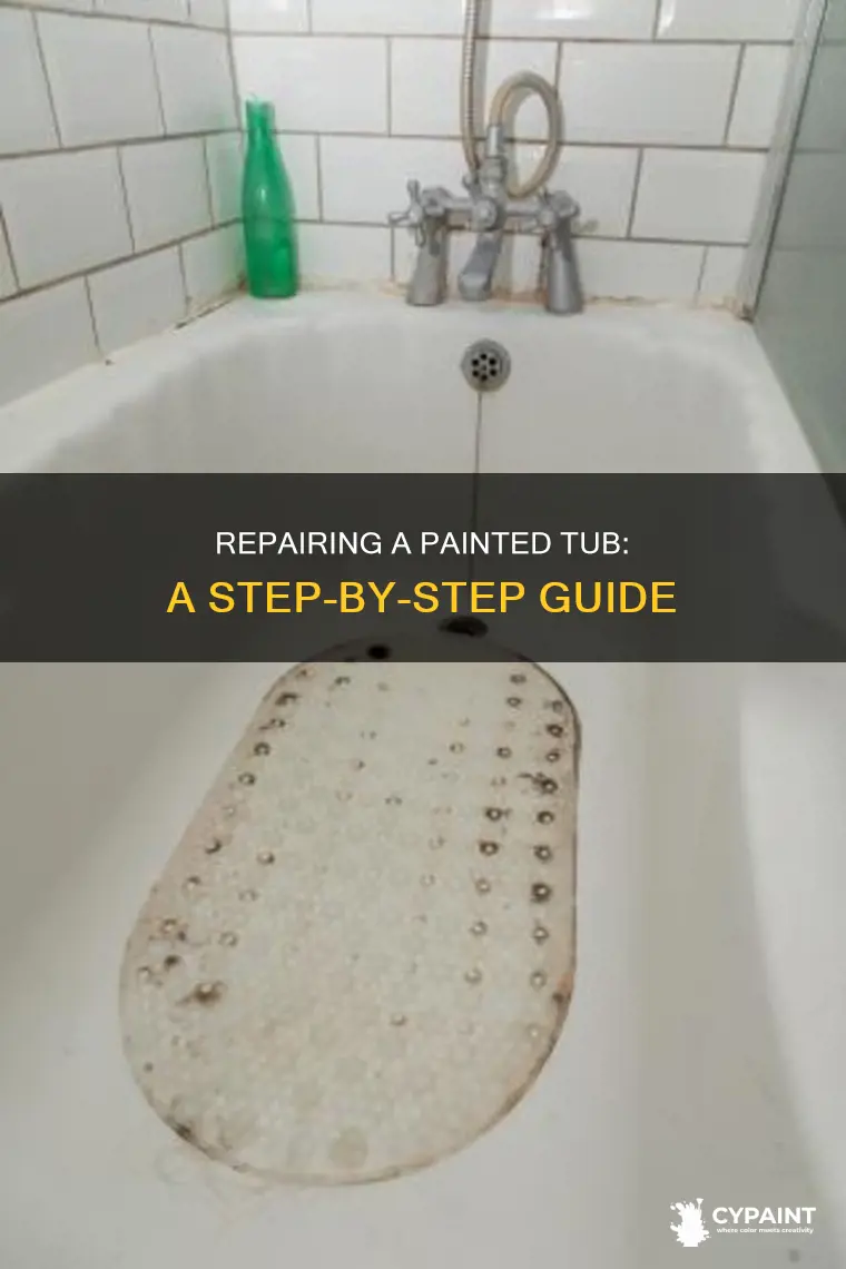 how to fix a tub that has been painted