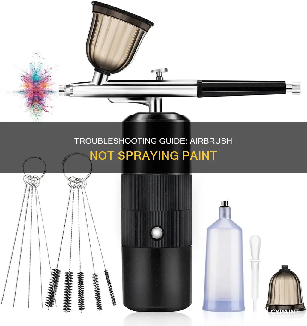 how to fix airbrush that does not shoot paint