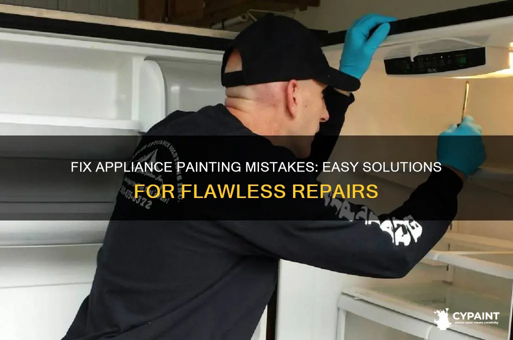 how to fix an appliance painting screw ups