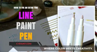 Unclogging Extra Fine Line Paint Pens: Quick Fixes