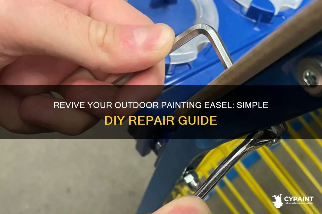 how to fix an outdoor painting easel