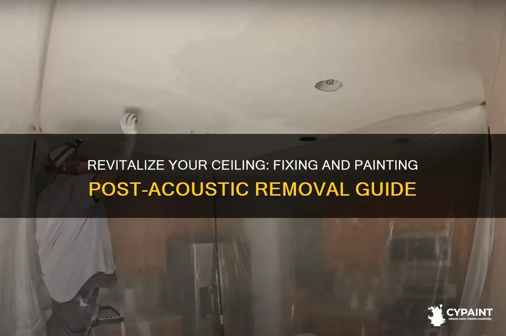 how to fix and paint celings after acustics