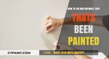Repairing Painted Drywall Tape: A Quick Fix Guide