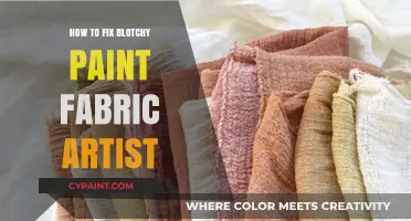 Fixing Blotchy Paint on Fabric: Tips for Artists to Achieve Smooth Results