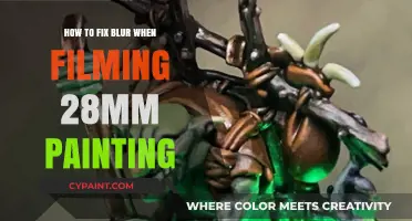Fixing Blur in 28mm Miniature Painting Videos: Tips and Techniques