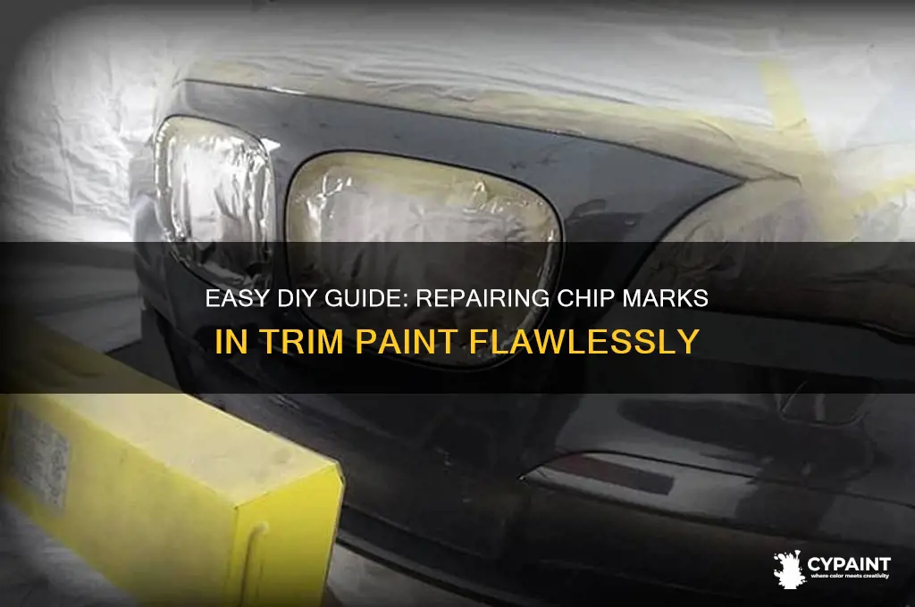 how to fix chip marks in trim paint