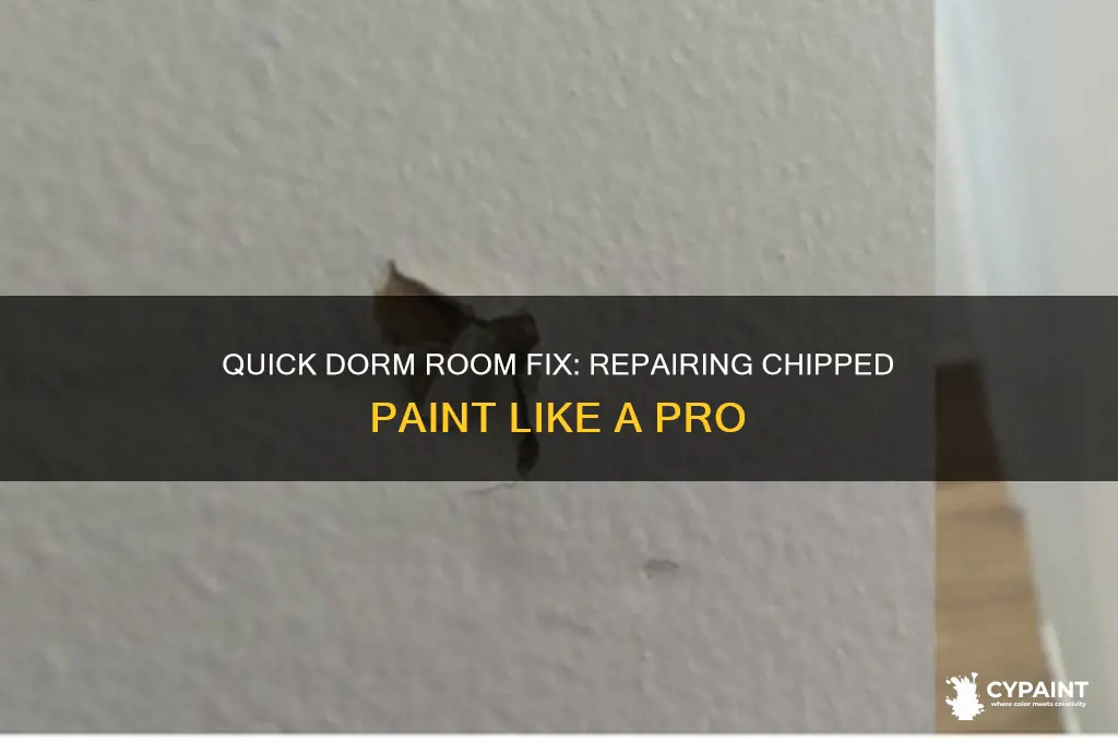how to fix chipped paint in dorm