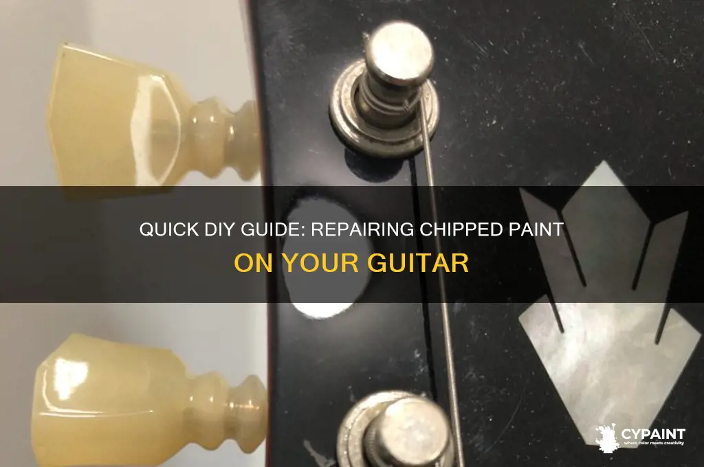 how to fix chipped paint on a guitar