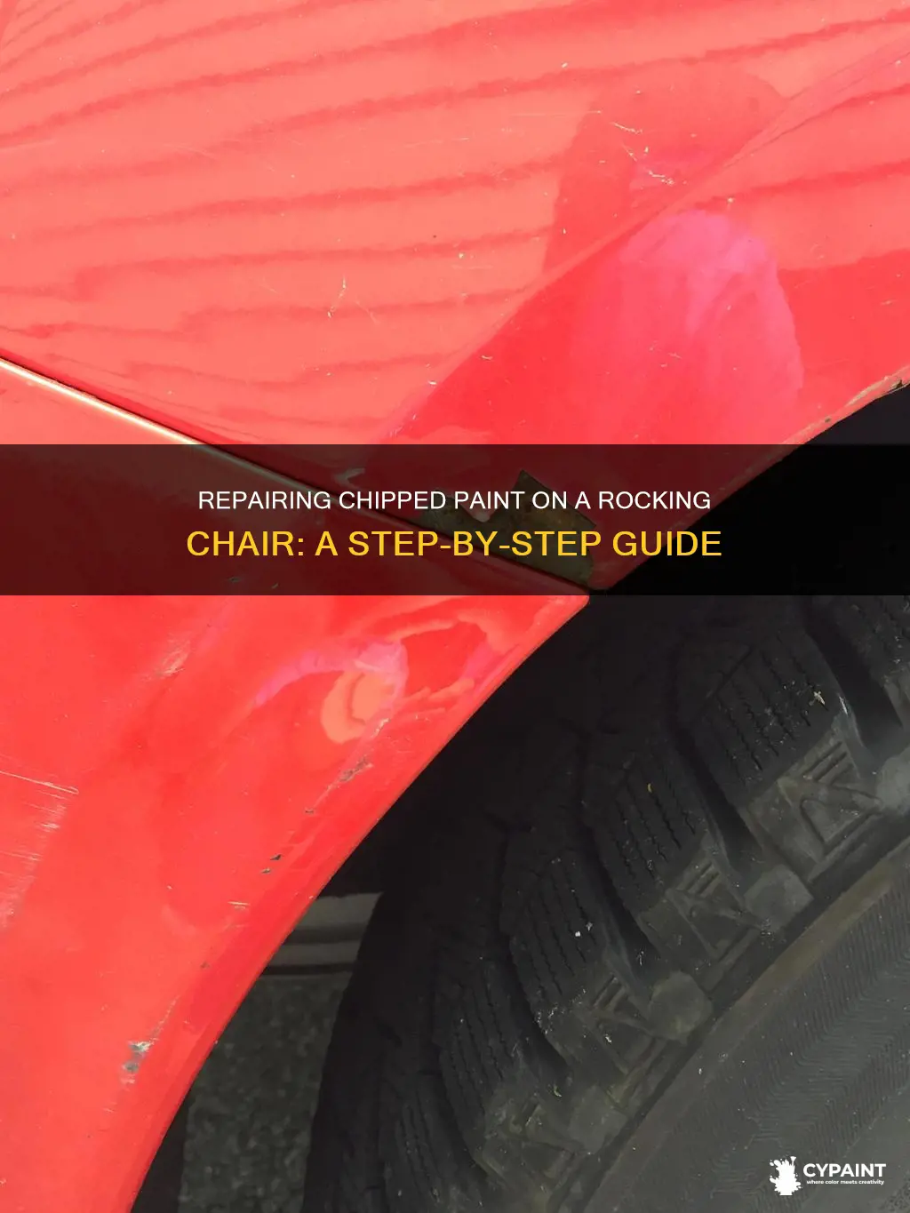 how to fix chipped paint on a rocking chair