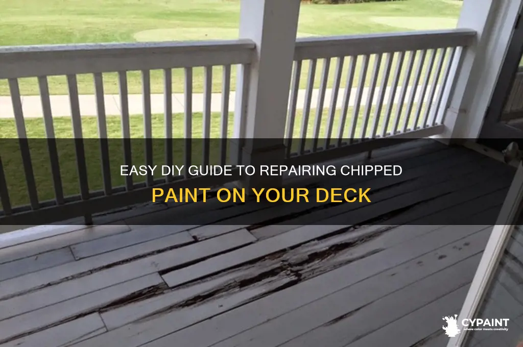 how to fix chipped paint on deck