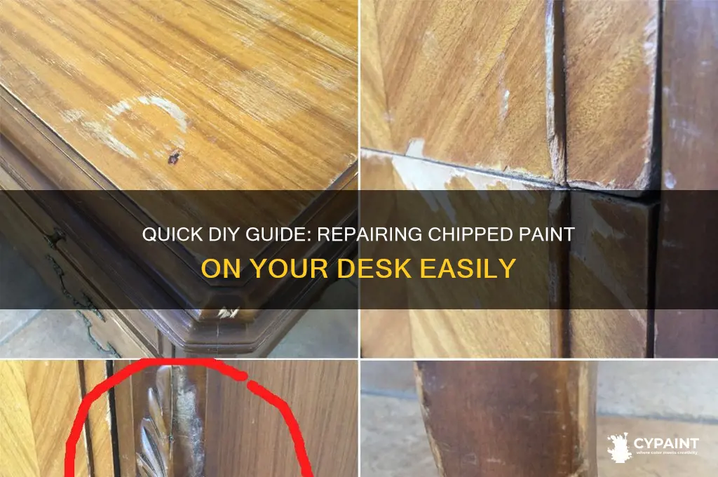 how to fix chipped paint on desk