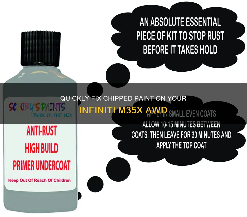 how to fix chipped paint on infinite m35x awd