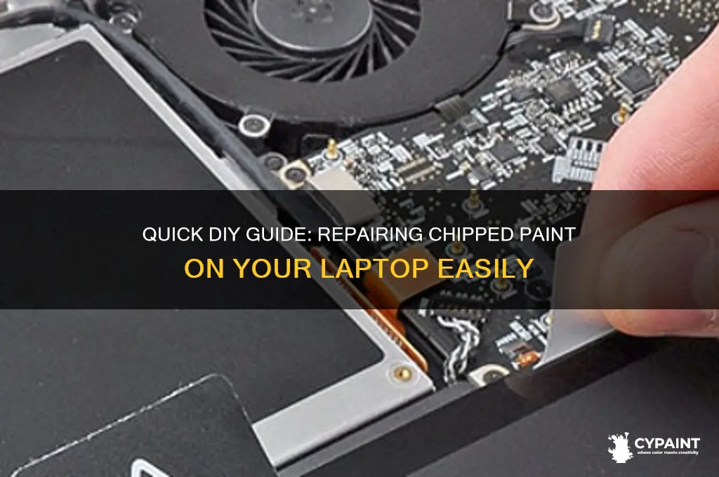 how to fix chipped paint on laptop