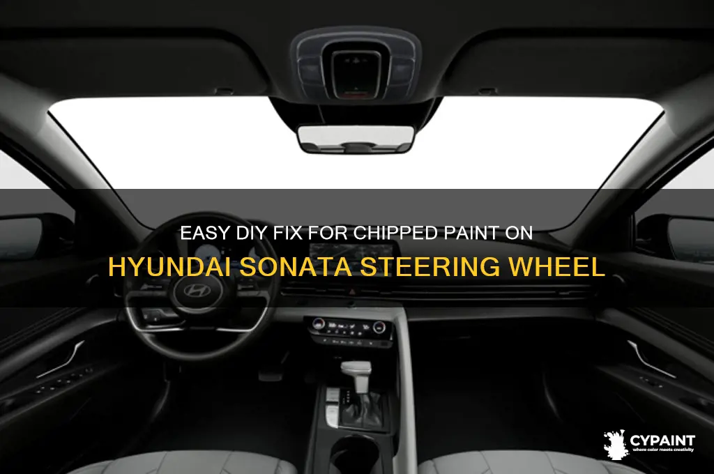 how to fix chipped paint on steering wheel hyundai sonata