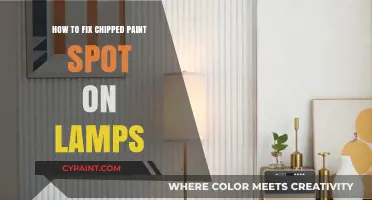 Quick DIY Fix: Repairing Chipped Paint Spots on Lamps Easily
