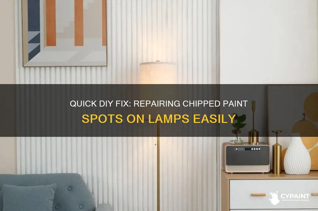 how to fix chipped paint spot on lamps
