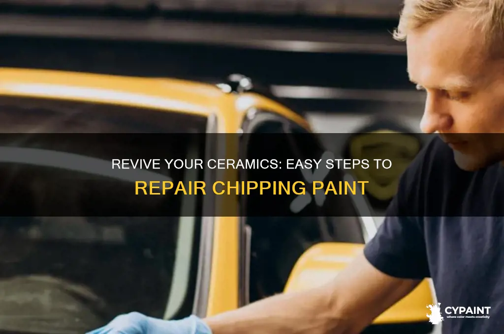 how to fix chipping paint on ceramics
