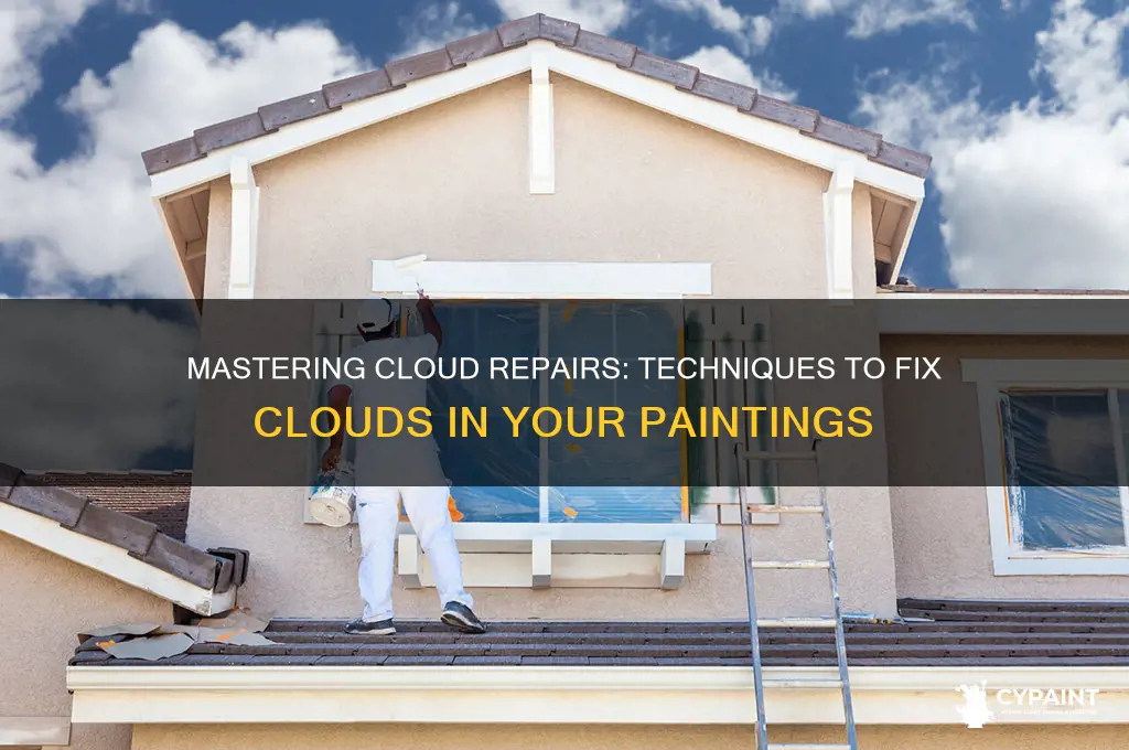 how to fix clouds on a painting